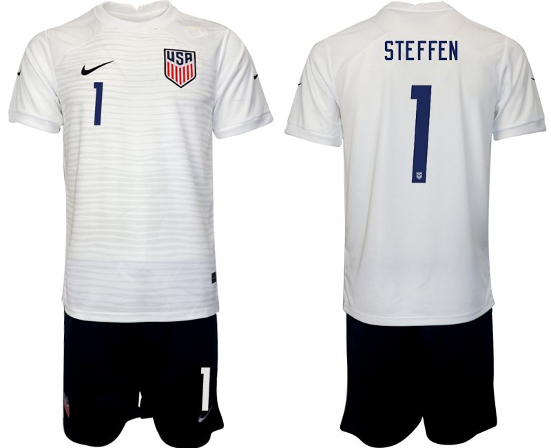 Men 2022 World Cup National Team United States home white #1 Soccer Jerseys